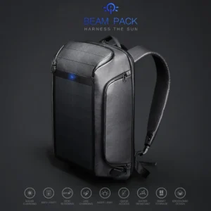 Beam Rugzak – High-End Solar-Powered Anti-Theft Backpack for Men with USB Charging and Laptop Compartment